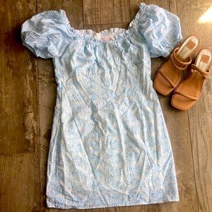 Caitlyn Covington X Pink Lily Puff Sleeve Dress